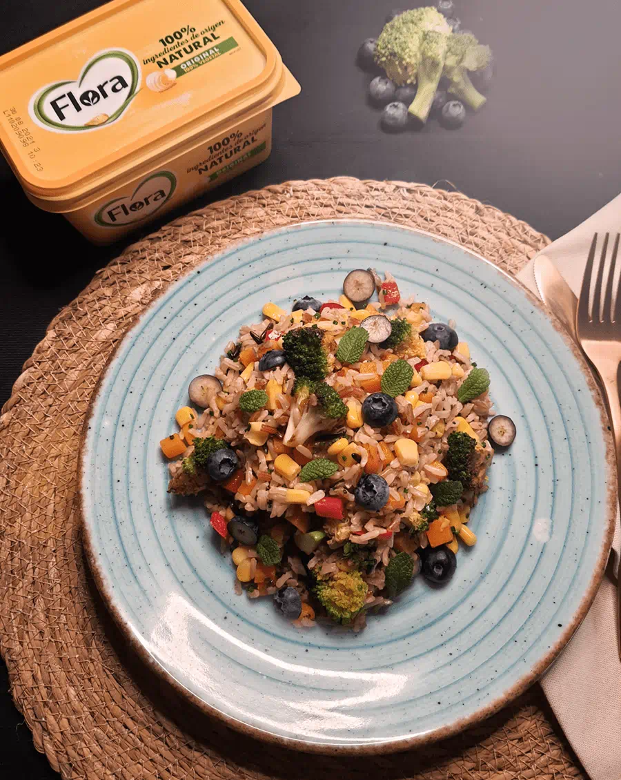 recipe image Receta Ensalada tibia de arroz