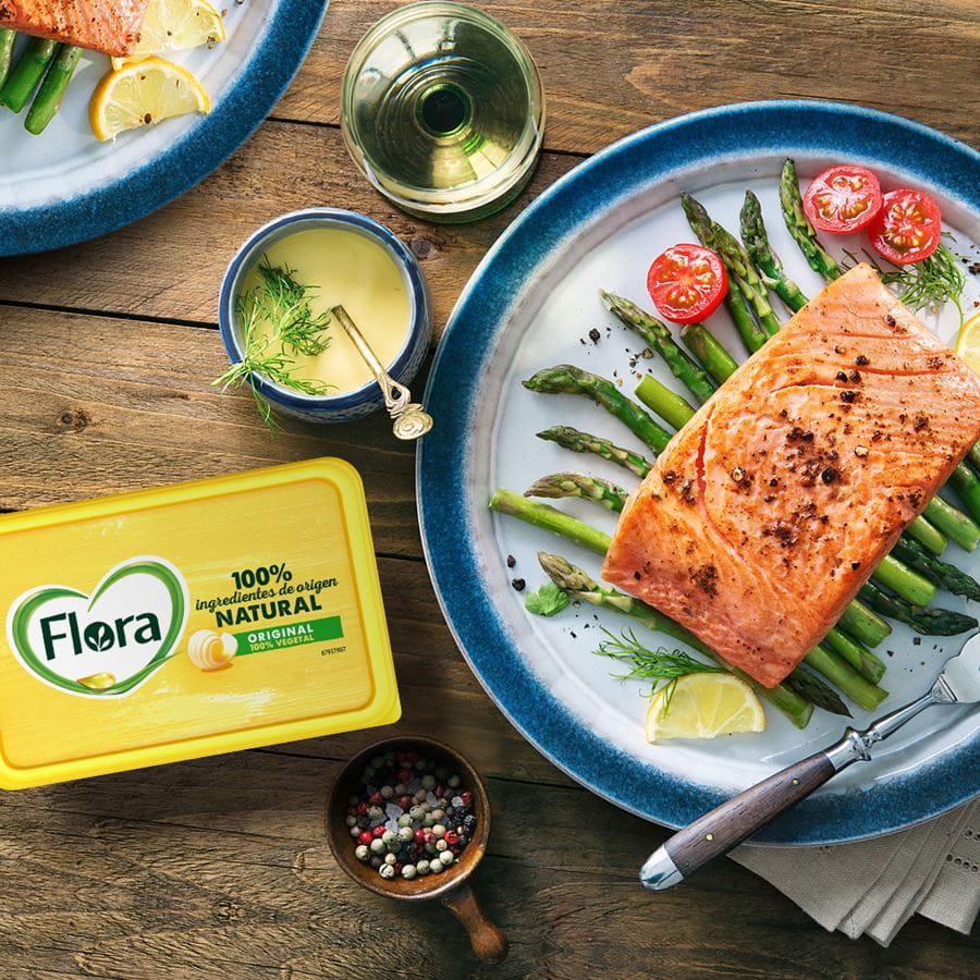 recipe image Salmón a la plancha con verduras